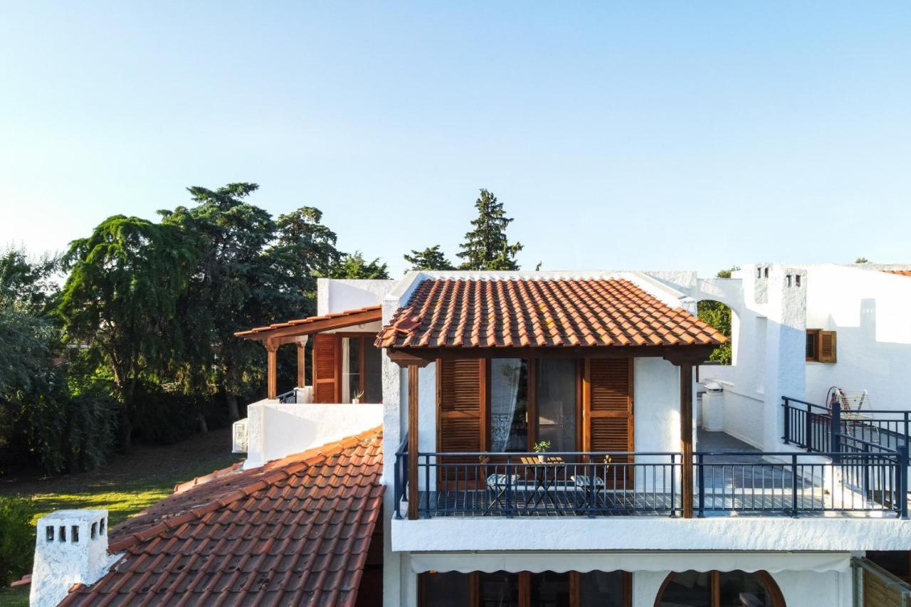 Luna Villa Private Beach Nea Iraklia Ngoại thất bức ảnh